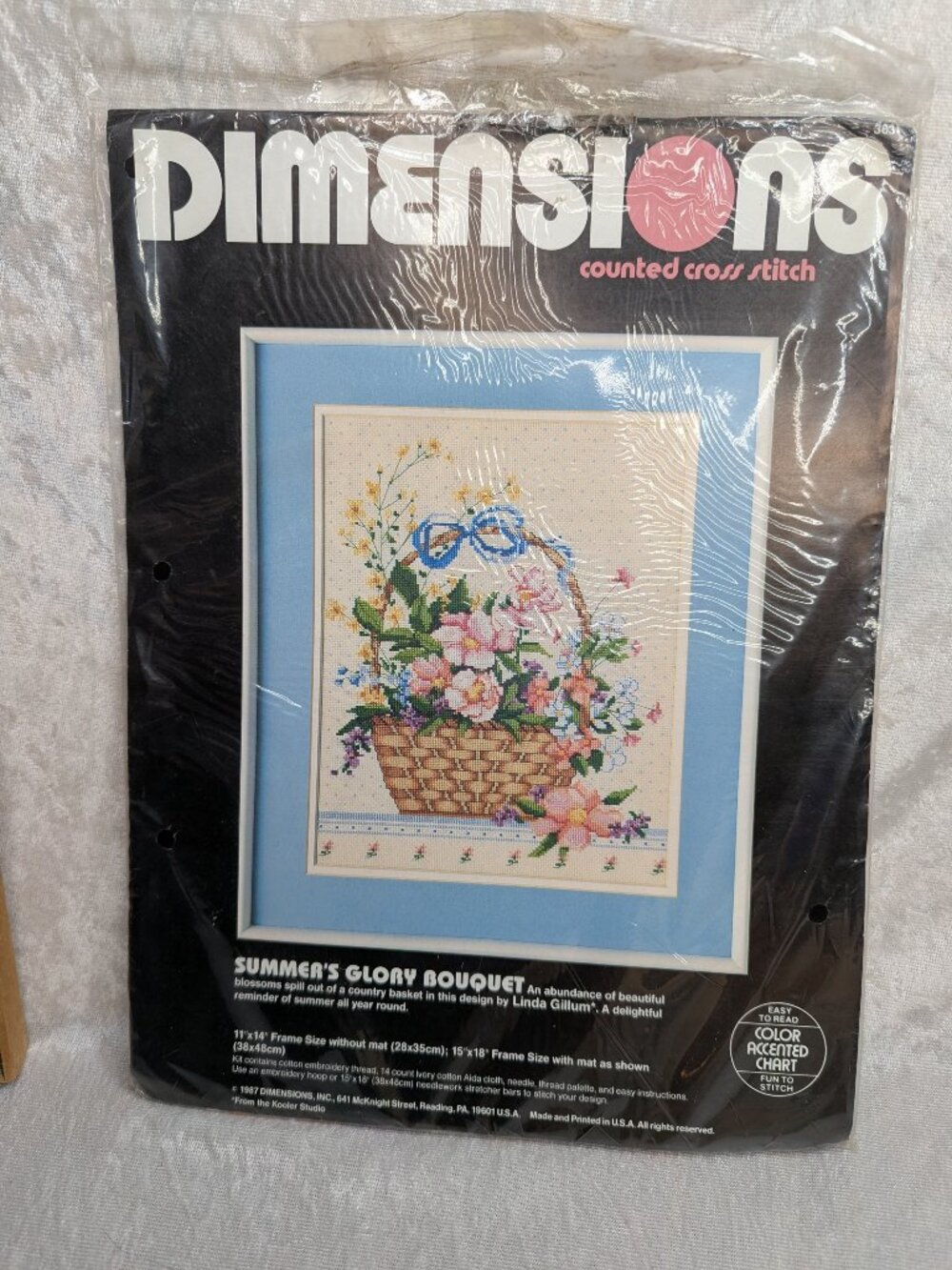 Dimensions #3631 Summer’s Glory Bouquet Counted Cross Stitch Kit unopened 1987